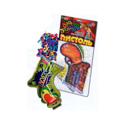 Пистоль Надувная хлопушка купить в Великом Новгороде | velikij-novgorod.salutsklad.ru